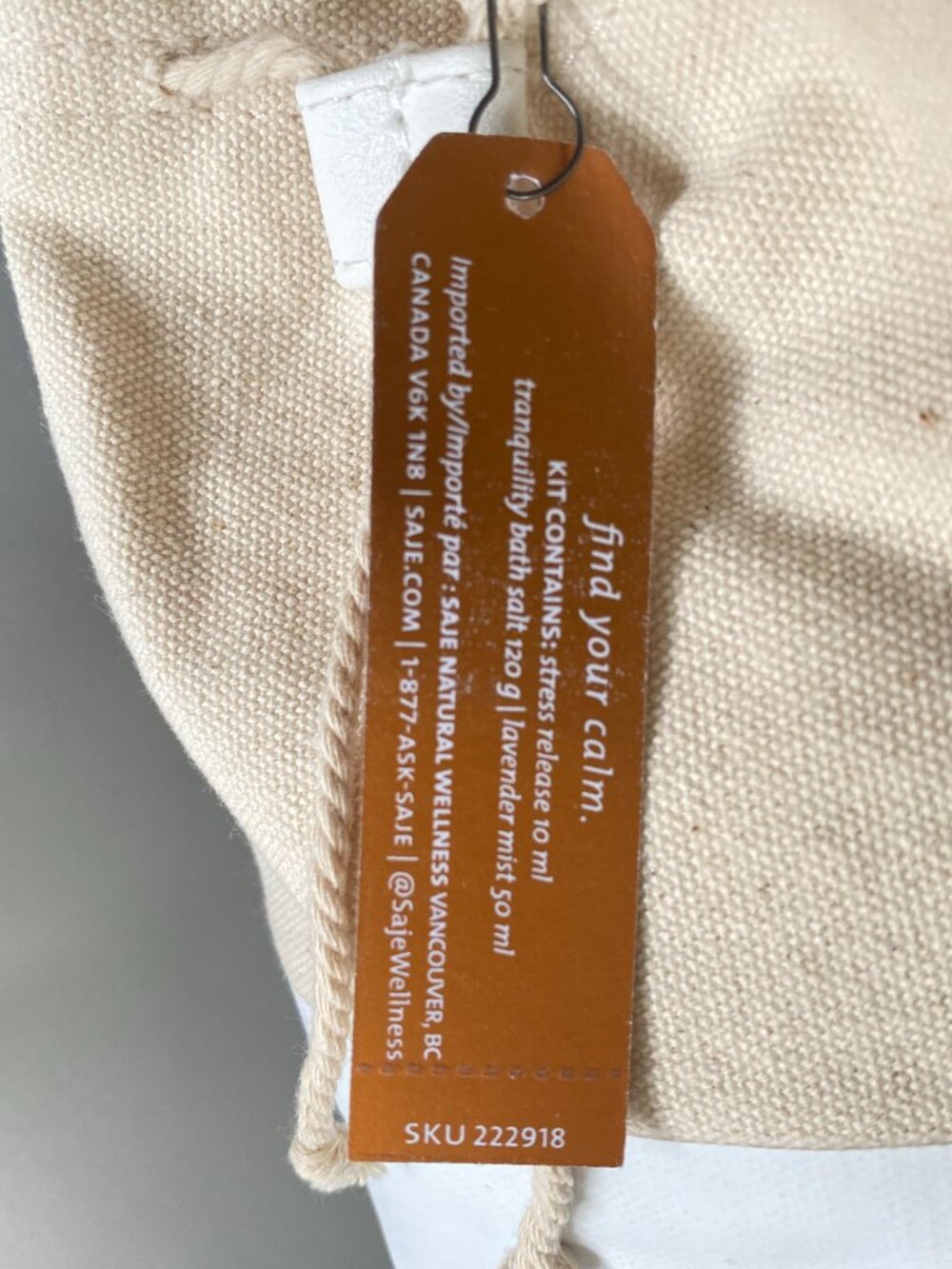 NWT Saje Natural Well De-Stress Me Relaxation Kit Bath Salt Spray Roll-On Gift - Picture 6 of 7
